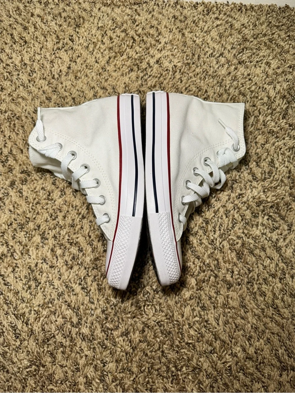 Converse Women’s Chuck Taylor All Star High Top Sneakers - White - Picture 7 of 9